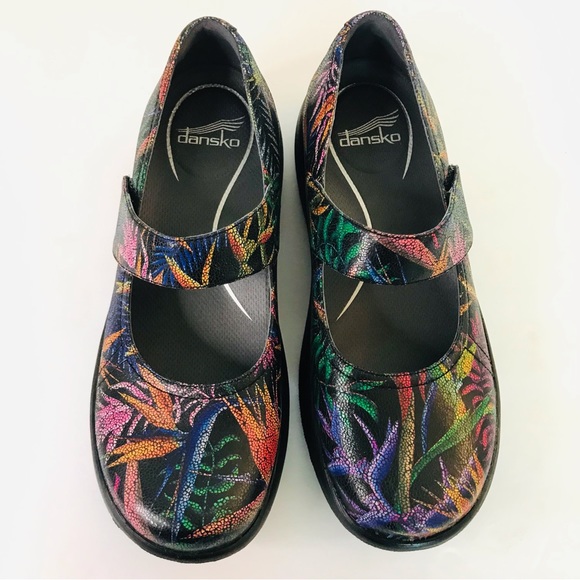 Dansko Willa Paradise Leather Mary Jane Shoes Size 36 - Picture 7 of 15